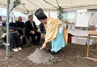 鹿児島市で地鎮祭を執り行いました。のイメージ