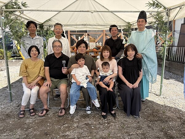 地鎮祭を執り行いました。２０２６年７月の画像
