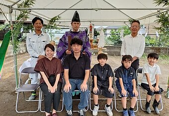 地鎮祭を執り行いました。２０２６年9月のイメージ